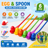 Wooden Egg Spoon Game – Motorik & Lernen – Eierrennen-Balance-Spiel