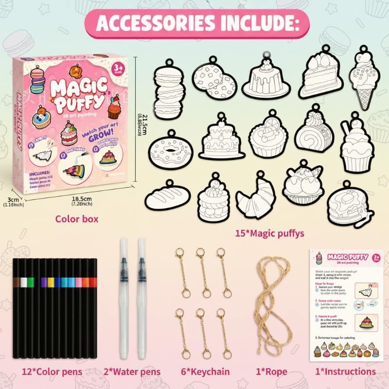 Magic Puff Paint – Kreativ & interaktiv – Bastelset mit magischer Schaumtextur