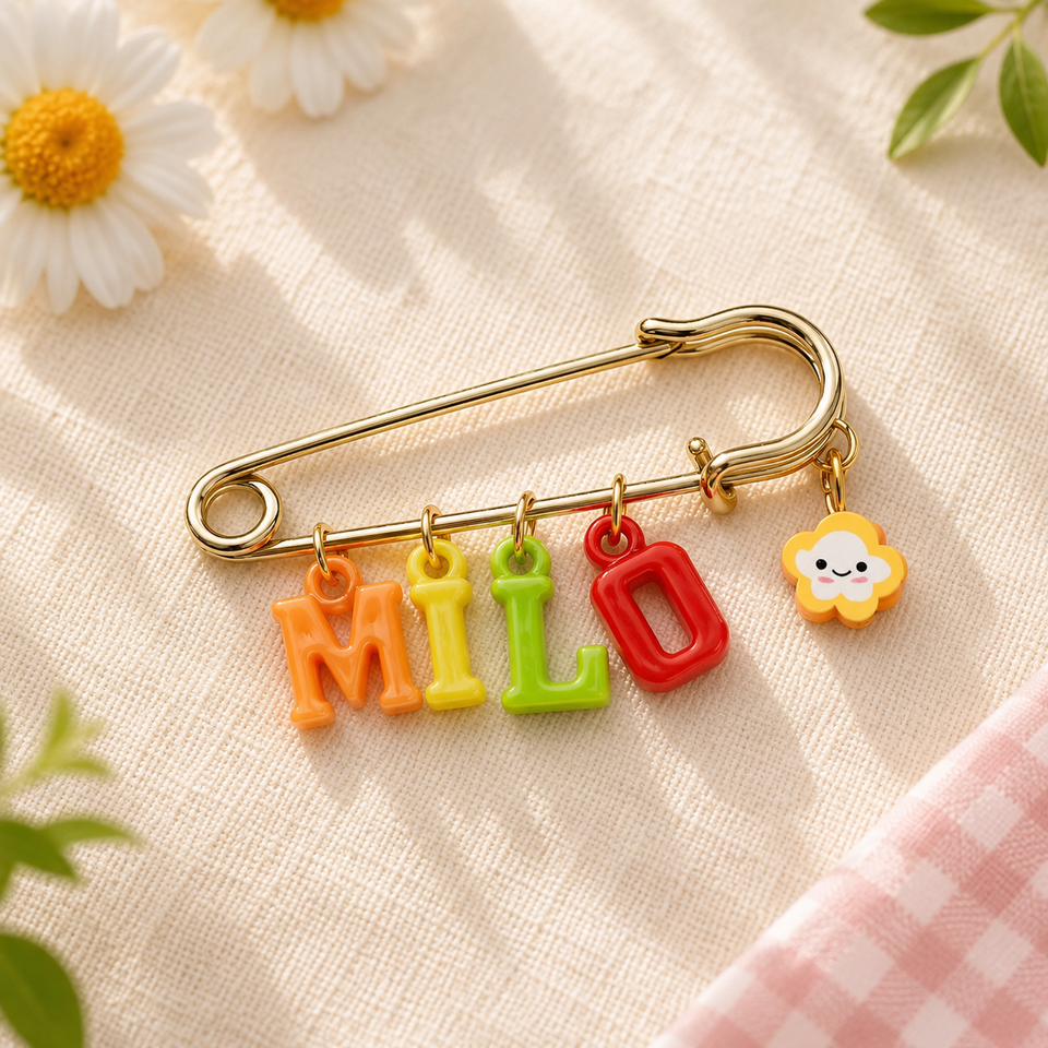 Personalized Charm Pin – Persönlich & stilvoll – Namensbrosche