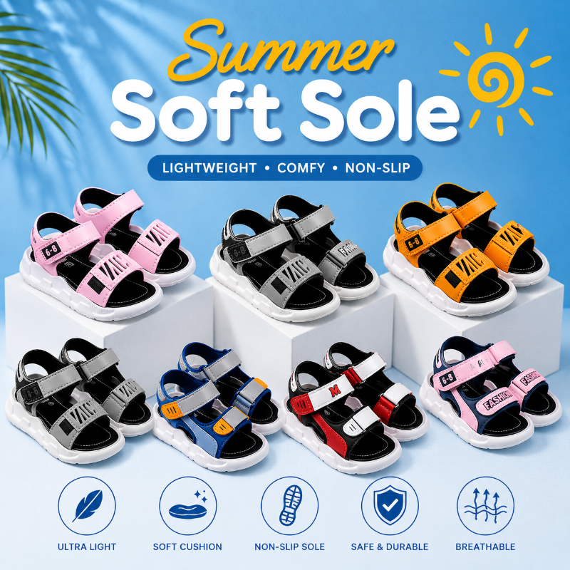 Summer Soft Sole – Komfort & Rutschfestigkeit – Kindersandalen