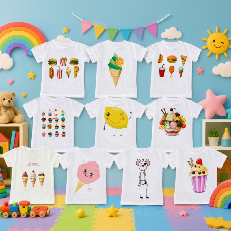 Boys & Girls Summer Tee – Bequem & Verspielt – Kinder-T-Shirt mit lustigem Aufdruck