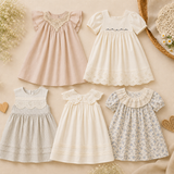 Lace Stitching Dress – Eleganz & Komfort – Spitze & Stickereien