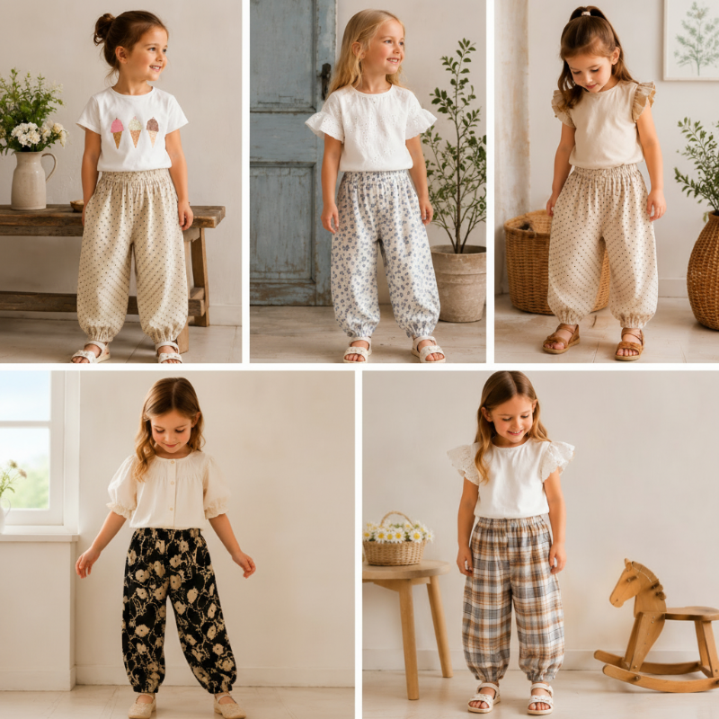 Harem Pants – Leicht & bequem – Lässige Kinderhose