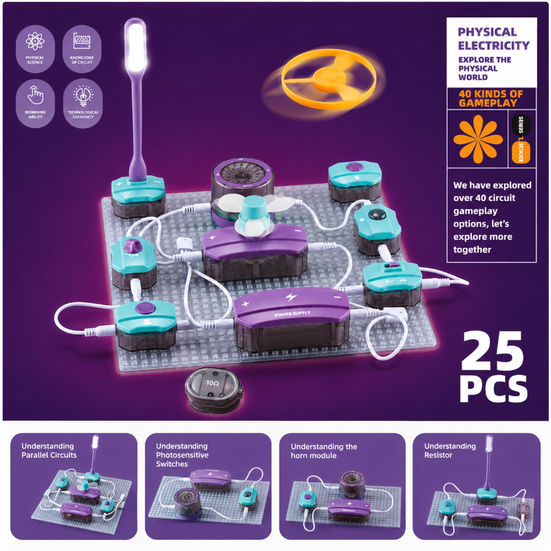 STEM Electronic Building Kit – Lehrreich & Technisch – Experimentierset für Schaltkreise