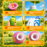 BubblePals – Fröhlich & Verspielt – Auslaufsicherer Mini-Seifenblasen-Spender mit Tiermotiven