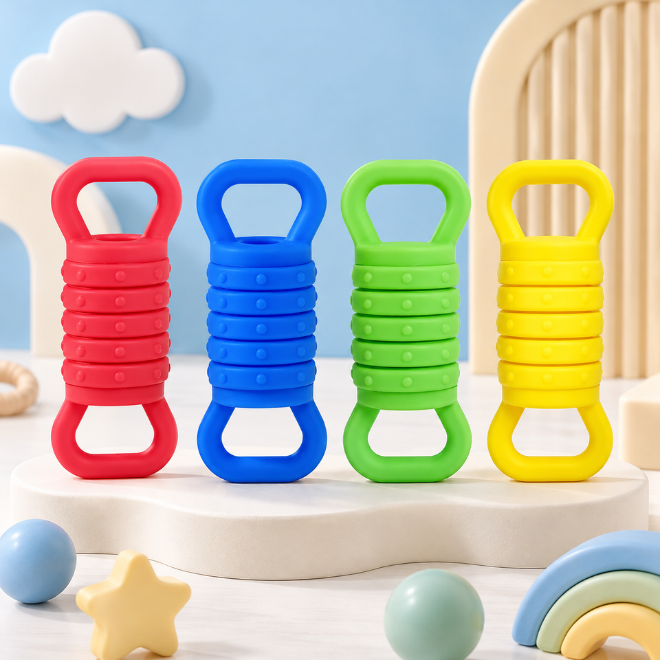 Plungy – Dehnbar & sensorisch – Fidget-Spielzeug aus Silikon (4er-Set)