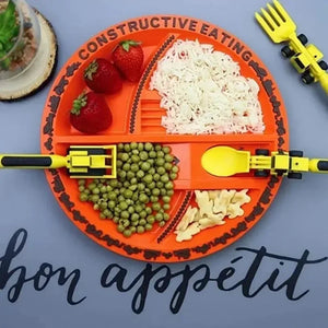 Construction Dinner Set™ - Nie wieder Streit am Tisch - Kreatives Besteckset