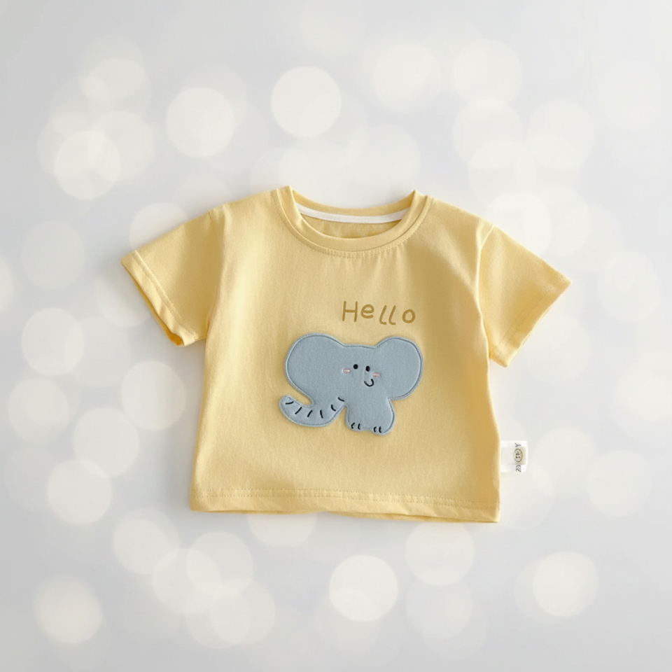 LittlePatch – Cartoon & Spaß  – Kinder-T-Shirt mit Cartoon-Aufnähern