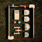 Mini Golfers – Anfänge des Outdoor-Spaßes – Hölzernes Golfspielzeug-Set