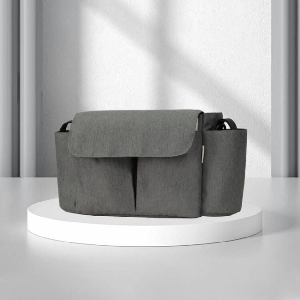 ToddlerOrganizer – Wasserabweisend & geräumig – Kinderwagen-Organizer mit Flaschenhaltern