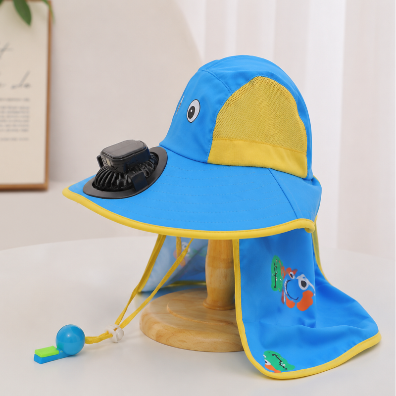 HappyShade – Sonnenschutz & Kühlung – Sommerhut für Kinder mit Ventilator