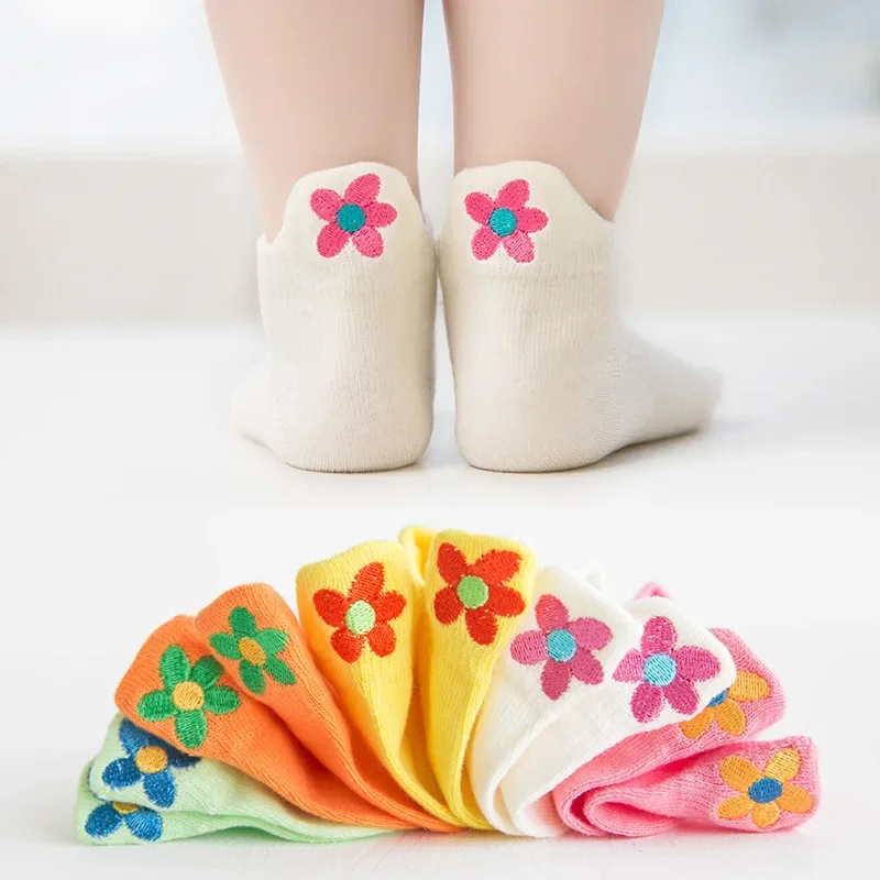 PlayfulToes – Farbenfroh & weich – Kurze Kindersöckchen (5er-Set)