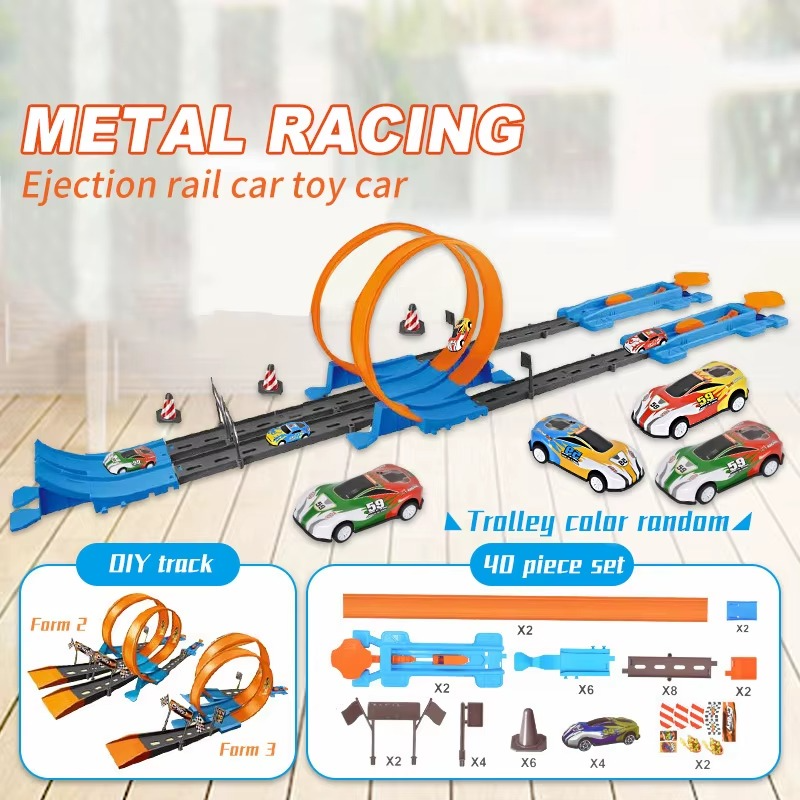 Double Race Track™ - Kreativ und lustig - Looping-Rennstrecke