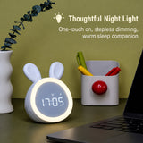 BunnyGlow – Niedlich & praktisch – Digitaler Kinderwecker mit Nachtlicht