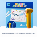 PaintBuddy – Kreativ & Lernreich – Tragbares Airbrush-Zeichenset