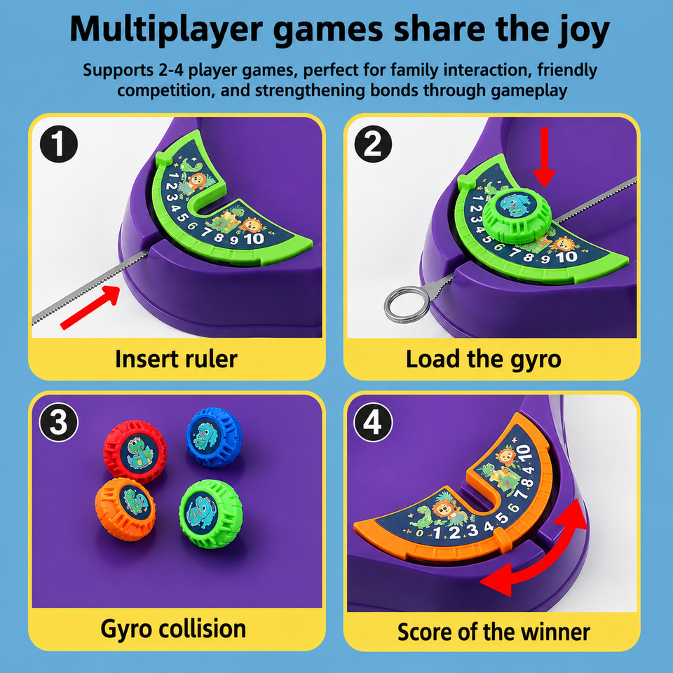 SpinArena – Aktiv & Interaktiv – Spielset mit Zugschnur und Kreisel
