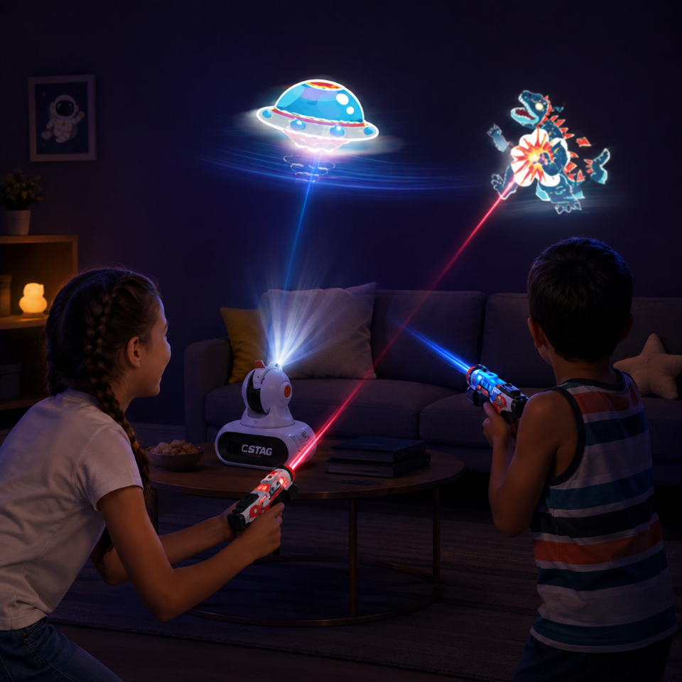 TargetPro – Wettkampf & Abenteuer – Laser-Schießspiel-Set mit Pistolen