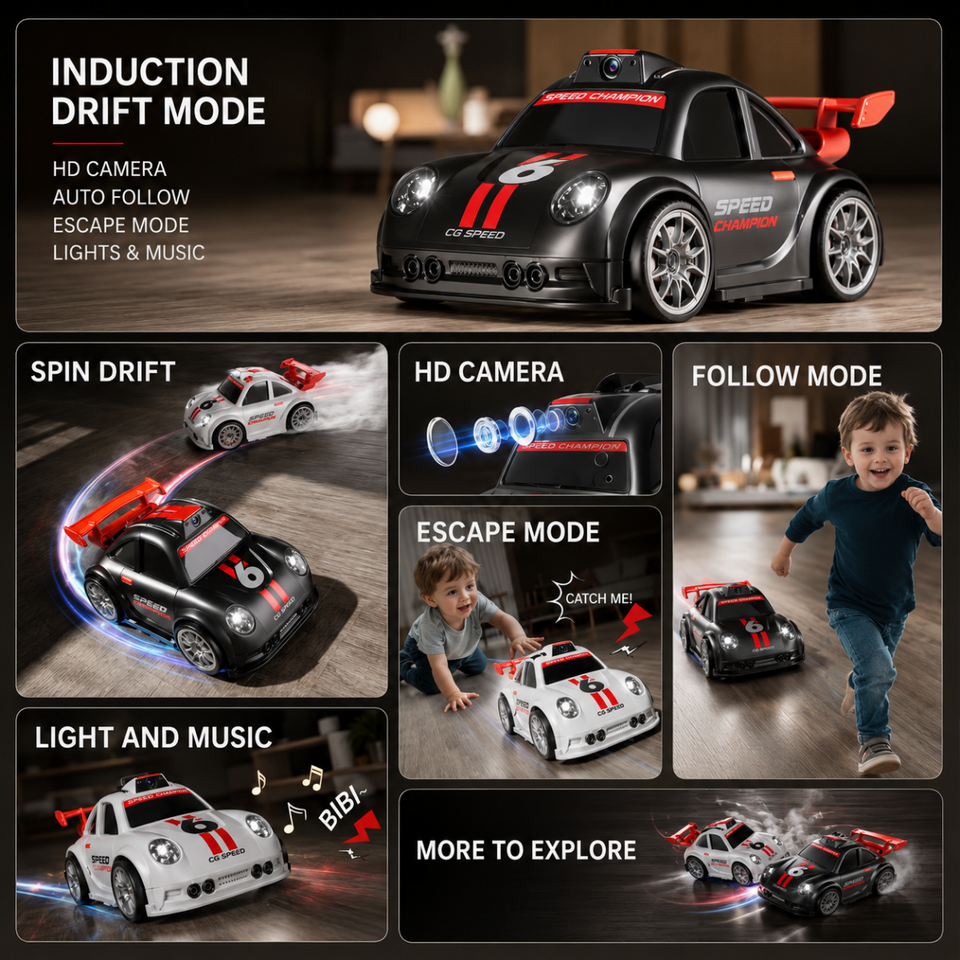 RacePro – RC & Stunt – Drift-Sensing Racer Auto mit Kamera