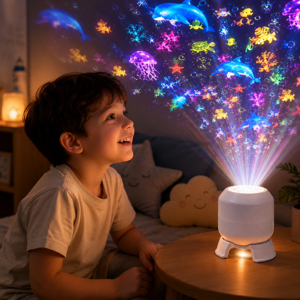 SeaDream – Spielerisch & lehrreich – 360° drehbares LED-Nachtlicht