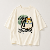 FunPaws – Verspielt & stilvoll – Oversize-T-Shirt mit Katzenprint