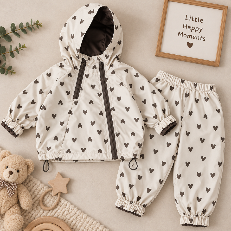SoftBreeze – Winddicht & bequem – 2-teiliges Set aus Jacke und Hose für Kinder