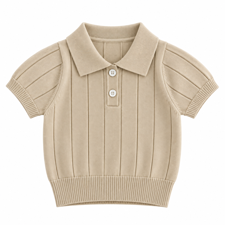 MiniLuxe – Elegant & bequem – Polohemd aus Strickstoff