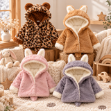 CozyPrincess – Warm & weich – Plüschjacke für Mädchen mit Kapuze