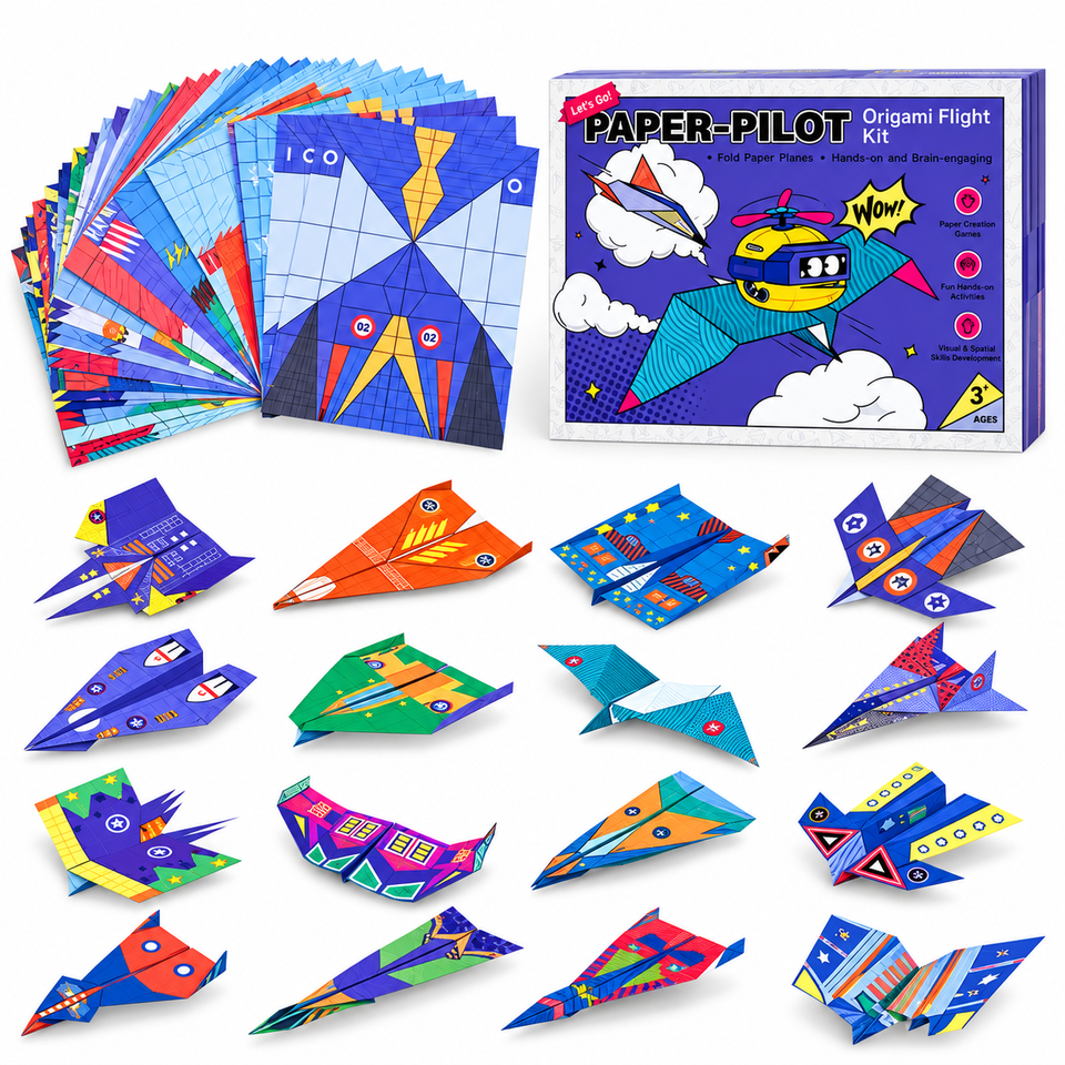 PaperFly – Kreativ & lehrreich – Origami-Flugzeug-Set