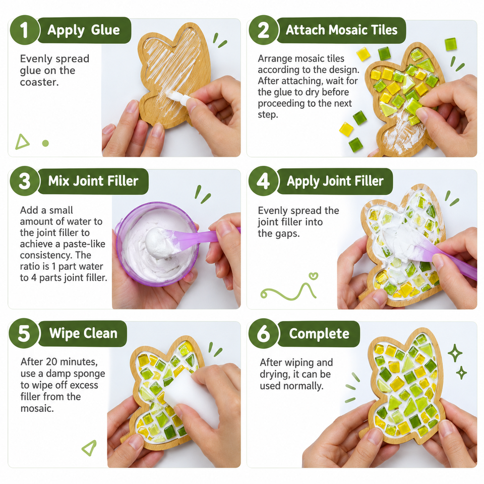 MosaicFun – Kreativ & farbenfroh – DIY-Mosaik-Untersetzer