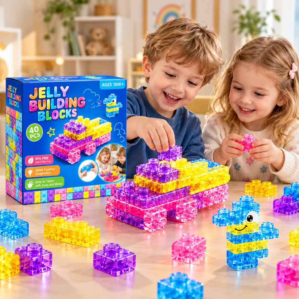 JellyBuild – Weich & Kreativ – Flexible Jelly-Bausteine