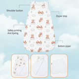 LittleDreams – Weich & atmungsaktiv – Ärmelloser Babyschlafsack