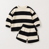 LittleStyle – Weich & bequem – Gestreiftes Comfy-Set aus Baumwolle