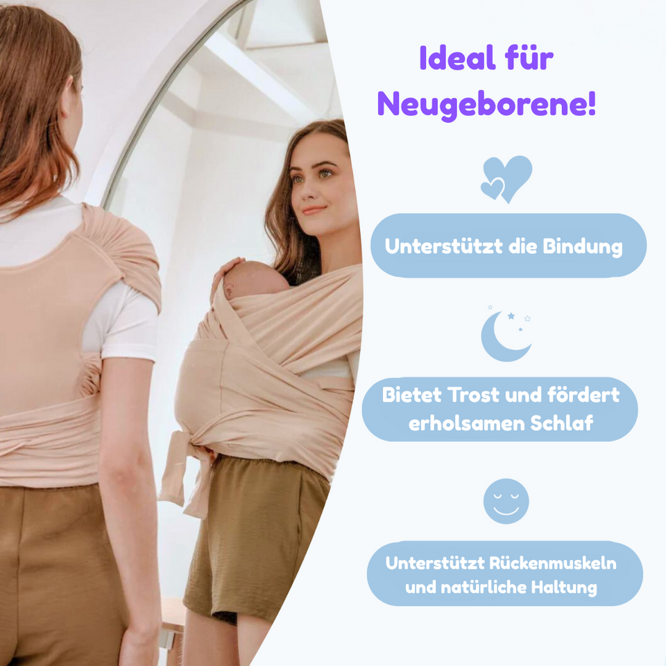 SoftNest - Bequem, atmungsaktiv und sicher – ergonomische Babytrage