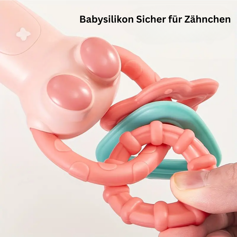 TinyZintuig – Sicher & lehrreich - Babyrassel für die sensorische Entwicklung