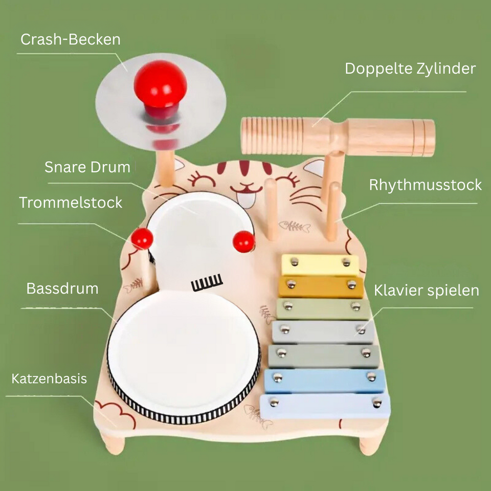 Woods – Musikalisch & pädagogisch – Holz-Schlagzeug für Kleinkinder