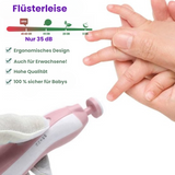 SafeCare – Geräuschlos & sicher – Elektrisches Baby-Nagelfeilen-Set