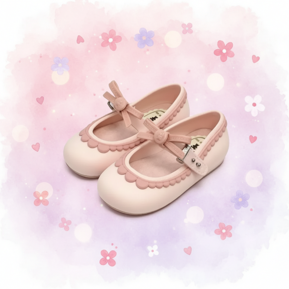 MiniChic – Eleganz & Stil – Kinderschläppchen mit Schleife