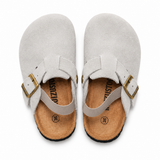 LittleWalk – Bequem & trendy – Sandalen im Clog-Stil aus Wildleder