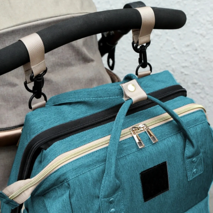 Nuvella Baby – Immer vorbereitet – Multifunktionale Wickeltasche mit Bettchen
