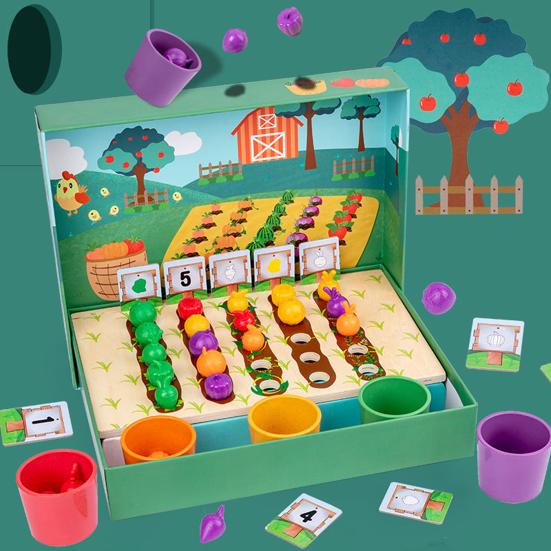 EduFarm – Spielerisches Lernen - Montessori-Zähl- und Ausmalspiel für Kinder