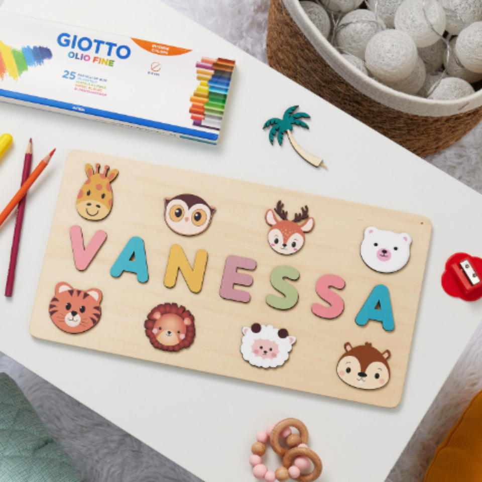 Woods™ - Genieße ein Puzzle mit deinem eigenen Namen! - Personalisiertes Puzzle