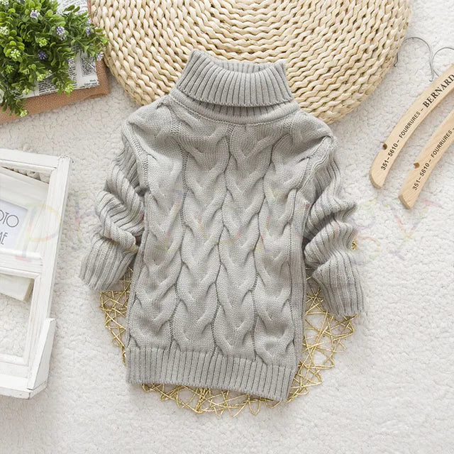 Mini Fashion™ - Teddybär Rollkragenpullover Kinderpullover