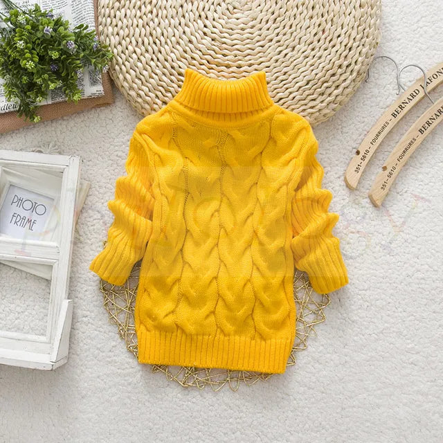 Mini Fashion™ - Teddybär Rollkragenpullover Kinderpullover