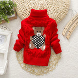 Mini Fashion™ - Teddybär Rollkragenpullover Kinderpullover