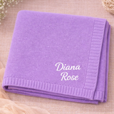Personalized Baby Blanket – Weich & Einzigartig – Personalisierte, bestickte Baumwolldecke