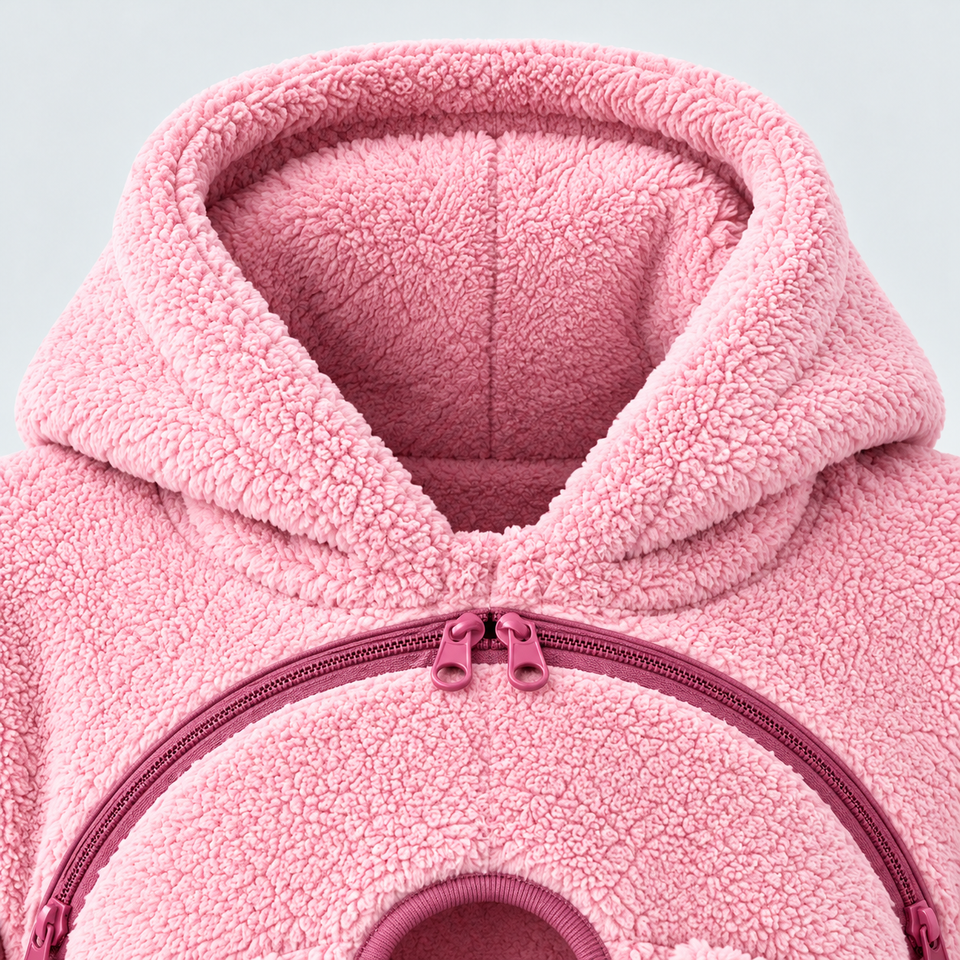 MamaHug – Warm & praktisch – 2-in-1-Trage-Hoodie für Mama und Baby
