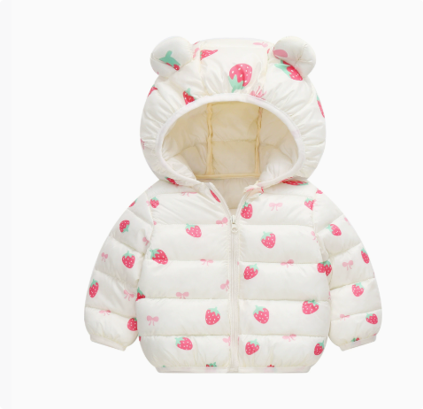 Mini Fashion™ - Polyester Wintermantel mit Kapuze