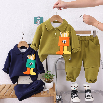 Mini Fashion™ - Niedliche Pommes - Zweiteiliges Outfit