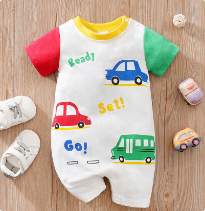 Mini Fashion™ - Komfort für jede Nacht - Kurzärmeliger Pyjama-Body