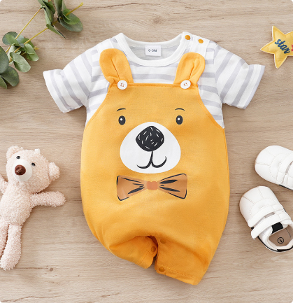 Mini Fashion™ - Komfort für jede Nacht - Kurzärmeliger Pyjama-Body